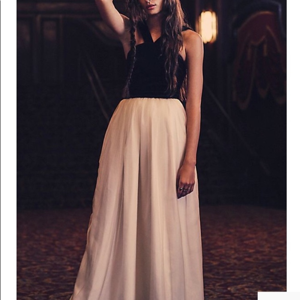 Free People Velvet Bodice Gown NWT